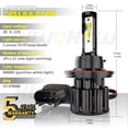 thumbnail image 2 of 2X H13/9008 6000K White LED Headlight Bulbs High Low Beam For Ford Mustang 2005-2012, 2 of 12
