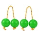 thumbnail image 1 of Kashaka Instrumentos de percusión de mano. Sonajas de plástico con cuerda trenzada para práctica rítmica y actuaciones musicales (Verde), 1 of 8