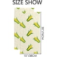 thumbnail image 3 of 2 Pack Premium Hand Towels - Ultra Soft & Highly Absorbent - Colorful Corn Absorbent Washcloths for Bathroom Hotel Kitchen 30x15in, 3 of 6
