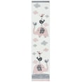 thumbnail image 2 of SAFAVIEH Carousel Kids Gordan Elephant and Tweets Runner Rug, Pink/Ivory, 2'3" x 10', 2 of 10