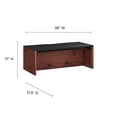 thumbnail image 6 of Kinetic 38" Wall-Mount Office Desk With Cabinet and Shelf in Black Cherry, 6 of 8