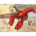 thumbnail image 2 of Brent, Paul 18x15 White Modern Wood Framed Museum Art Print Titled - Fresh Catch Lobster, 2 of 4