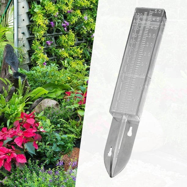 Pluviomètre Jardin 35 Mm - Tube En Plastique Vert, Facile à Lire, Pour Mesurer La Pluie