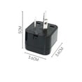 thumbnail image 5 of Universal CN US EU to AU Plug Adapter 2 in 1 Australia Converter Socket China New Zealand Travel Plug Adaptor 10A White Black, 5 of 5