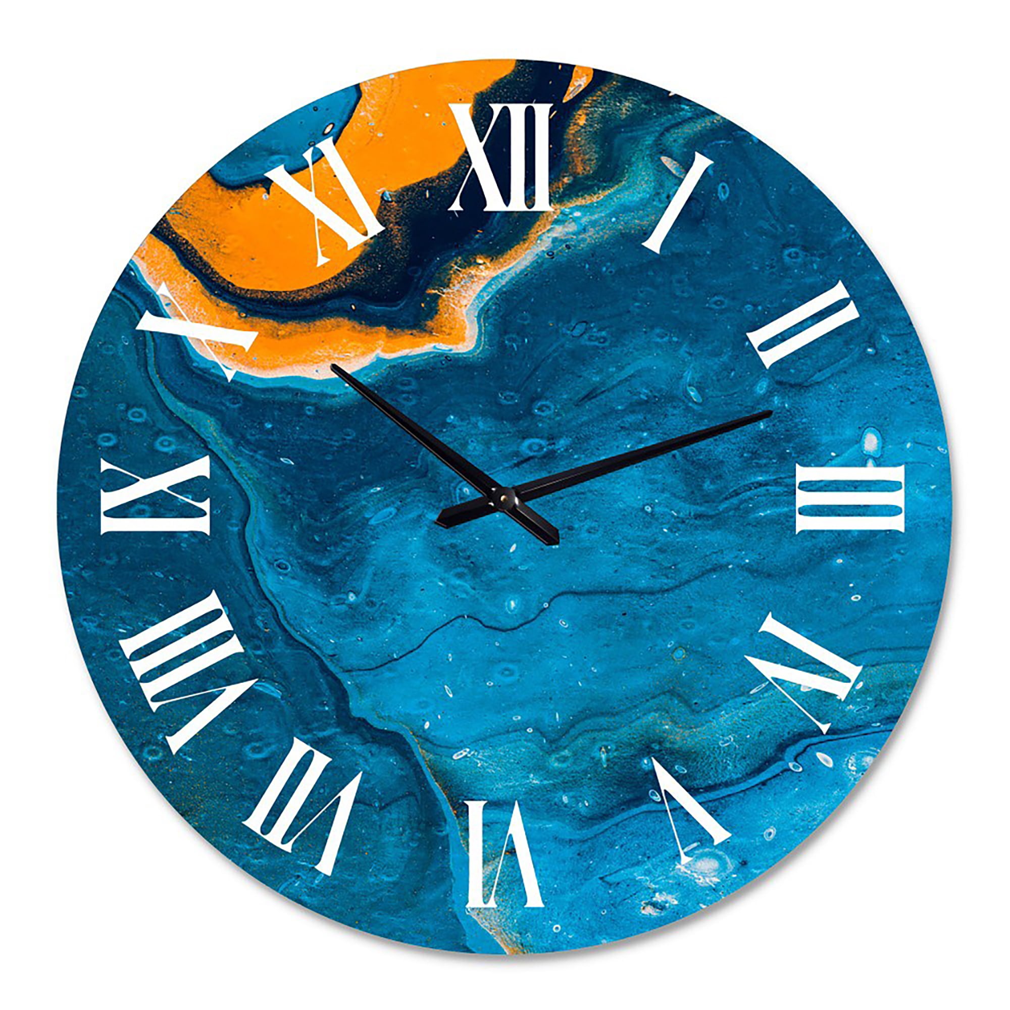 Designart 1 in Modern,Contemporary Wall Clock