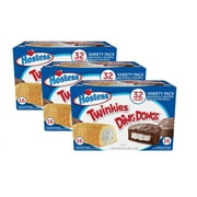 3 boxes Hostess Twinkies And Ding Dongs Variety Pack (1.31oz., 32 pk./box)