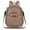 Khaki, variant on Women's Small PU Leather Backpack Purse, Convertible Travel Backpack Shoulder Bag for Daily & Trips.