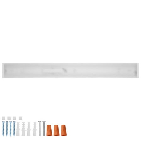 SKYSHALO 4FT LED Wraparound Light 50W 5500LM Flush Mount LED Shop Light FCC