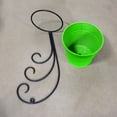 thumbnail image 2 of Handmade 100% Iron Round Modern Green Coated Color 12.8 x 4.9 x 4.6 Inches Planters Pot 1007, 2 of 5