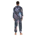 thumbnail image 6 of Jellyfish Adult Onesie Pajamas Slim Fit Christmas One Piece Suit Pjs for Women and Men Hooded Zipper, 6 of 7
