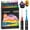 36 Colors Fine Tip and Dot Tip, variant on Shuttle Art 36 Colors Dual Tip Acrylic Paint Markers, Brush Tip and Fine Tip Acrylic Paint Pens for Rock Painting, Ceramic, Wood, Canvas, Plastic, Glass, Stone, Calligraphy, Card Making, DIY Crafts