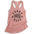 thumbnail image 1 of Furry Nope Bear Tank Top, Ladies Racerback Tank Top, Bear Tank, Outdoors Tank, Camping Tank, Animal Tank, Desert Pink, XX-Large, 1 of 3
