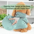 thumbnail image 6 of Dog Sweatshirt Hooded Pet Spring/Fall/Winter Clothes Warm Coat for Small and Medium Dogs Pale Green XXL, 6 of 7