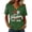Green #31, variant on Women's 250 Anniversary Usa T Shirt 4th Of July V Neck Shirts 1776 2026 Short Sleeve Red Blue and White Tops Patriotic Stars and Stripes Loose Fit Tees Red S