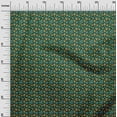 thumbnail image 3 of oneOone Cotton Poplin Dark Green Fabric Asian Japanese Floral Quilting Supplies Print Sewing Fabric By The Yard 42 Inch Wide, 3 of 4