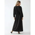 thumbnail image 5 of Long Sleeve Crew Neck Maxi Dress, 5 of 5