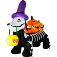 thumbnail image 1 of Inflable Halloween Perro Salchicha Embrujado Houzer Led 160 Cm, 1 of 7