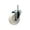 Swivel - No Brake - White, variant on 3 Inch Nylon Wheel Swivel 5/8 Inch Threaded Stem Caster Set Service Caster