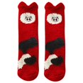 thumbnail image 2 of Jusqu'à 10$ Bas Rouges Femmes Chaussettes en Polaire Corail Hiver Mignonnes Chaussettes Épaisses pour la Maison Adulte, 2 of 4