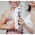 thumbnail image 4 of Mother Of The Bride Gifts From Daughter Mother Of The Bride Tumbler 20oz White Skinny Wine Tumbler Wedding Day Engagement Gifts For Mother Of The Bride Wine Cup With Lip Straw, 4 of 6