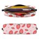 thumbnail image 2 of Fotbe Strawberry Estuche para Lápices de Cuero con Estampado, Estuche con Cremallera Resistente, Organizador Compacto y Elegante para Papelería, 2 of 7