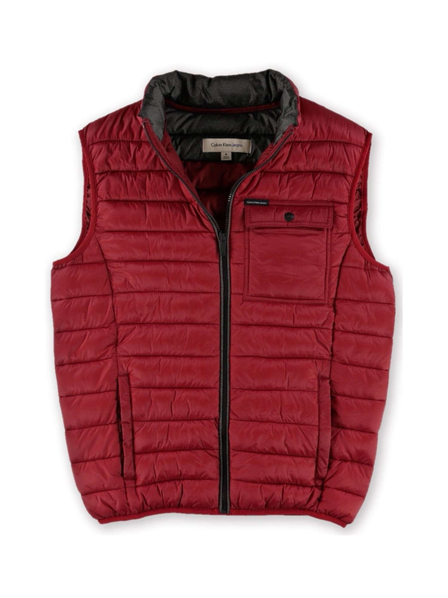 Calvin Klein Calvin Klein Mens Quilted Puffer Vest crimsonred L