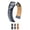 Gray Band / Silver Buckle, variant on HIRSCH Lord Leather Watch Strap - Gray - L - 20mm - Stainless Steel Silver Buckle