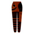 thumbnail image 5 of Red High Waist Pjs Loose Pant Wide Leg Halloween Sleepwear Home Wear M, 5 of 6