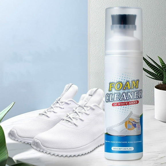 White Shoe Cleaning Agent for Sneakers - Whitening, Decontamination, and Polishing Solution for Sports Shoes, 100ml
