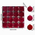 thumbnail image 3 of 16 Pcs Velvet Christmas Ornaments Balls 2.36 Inch Flocked Christmas Tree Ball Hanging Ornaments Velvet Xmas Baubles for Xmas Party Wedding Home Decor, 3 of 8