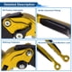 thumbnail image 4 of Palancas de freno y embrague cortas y largas para Kawasaki ZZR600 05-09, palanca de freno ajustable de motocicleta, aleación de aluminio, cabeza dorada, mango negro, 4 of 6