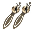 thumbnail image 2 of Crow Vintage Copper Crown-Shaped Bookmarks: Stainless Steel Reading Accessories, Gifts for Book Lovers - Set of 2 Bookmarks, 2 of 5