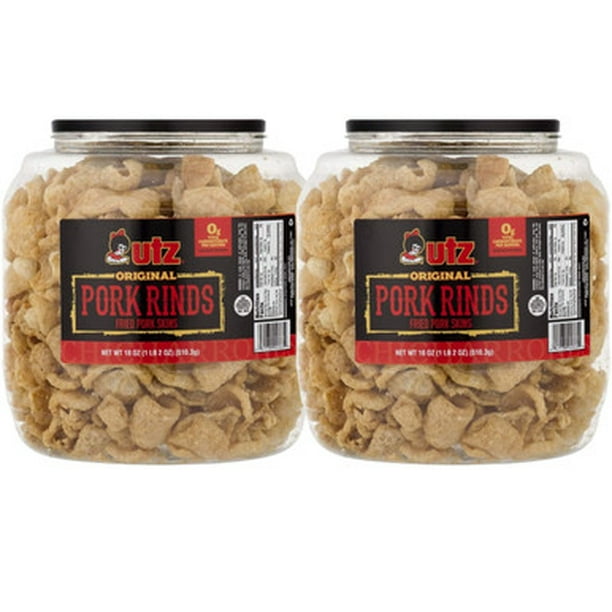 UTZ Original Pork Rinds Zero Carbs Keto Friendly 510 g/18oz (2