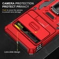 thumbnail image 4 of For Google Pixel 9 Pro XL Case, Shockproof Bumper Case with Sliding Camera Cover, Military-Grade Protection,Red, 4 of 7