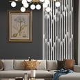 thumbnail image 4 of 3D Stripe Faux Grille self-Adhesive PVC Background Wallpaper,Peel & Stick Removable Background Wall Stickers for Living Room Bedroom Decoration, 4 of 8