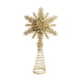 thumbnail image 2 of Adorno para árbol de Navidad calado, regalo original y creativo, adorno para el Copo de nieve dorado, 2 of 9