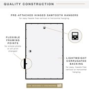 MCS Trendsetter 24x36 Poster Frame Black High-Gloss, Vertical & Horizontal Wall Hanging Large Picture Frame for Photos, Posters & Art Prints (1-Pack)