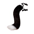 thumbnail image 1 of Colgante de cola de animal 3D para Halloween, con pompones y soporte para mujer, cola peluda de moda, 50 cm, cola de peluche para Halloween, 1 of 5