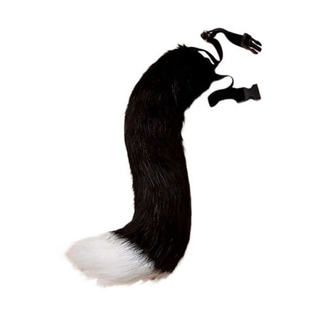 

3D Cute Animal Tail Pendant Women Holder Pompoms Tail Fashionable Hairy Tail 50cm Plush Tail