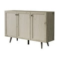 thumbnail image 6 of MDQMD Coffee Bars Storage with 3 Doors,Kitchen Storage Cabinet with Adjustable Shelves for Dining Room,Living Room,Kitchen,Gray Accent Coffee Bar Cabinet Station, 6 of 6
