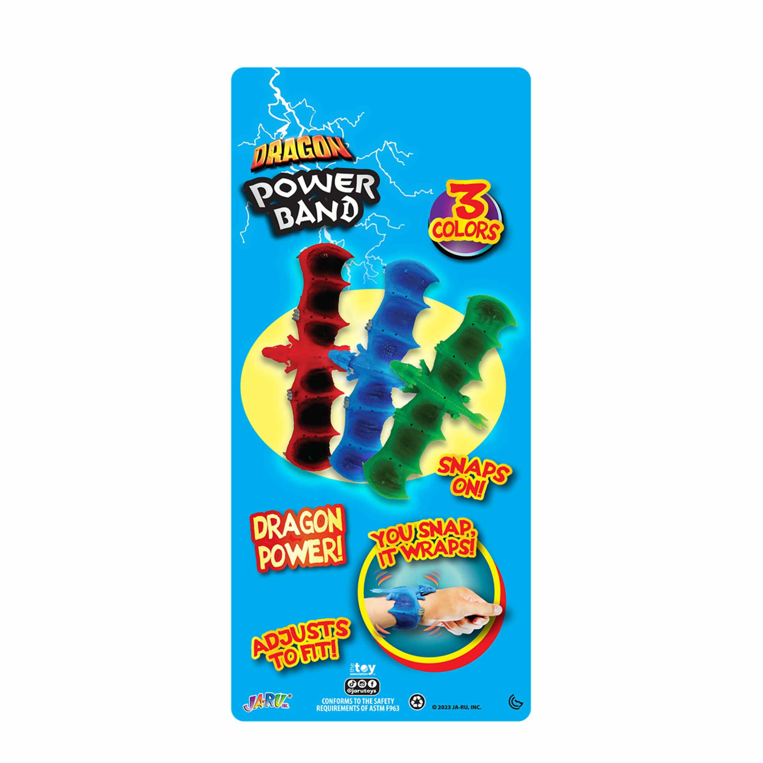 Ja-Ru Dragon Power Band - Colors Vary-Sold Separately- Novelty Toy 1 Piece