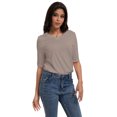 thumbnail image 6 of Women's Casual Short Sleeve Relaxed Fit Basic T-Shirt - Soft Comfortable Everyday Top, 6 of 7