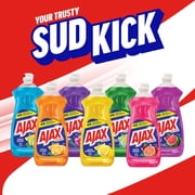 Ajax Ultra Liquid Dish Soap, Triple Action, Easy-Flip Cap, Orange Scent, 145 fl oz