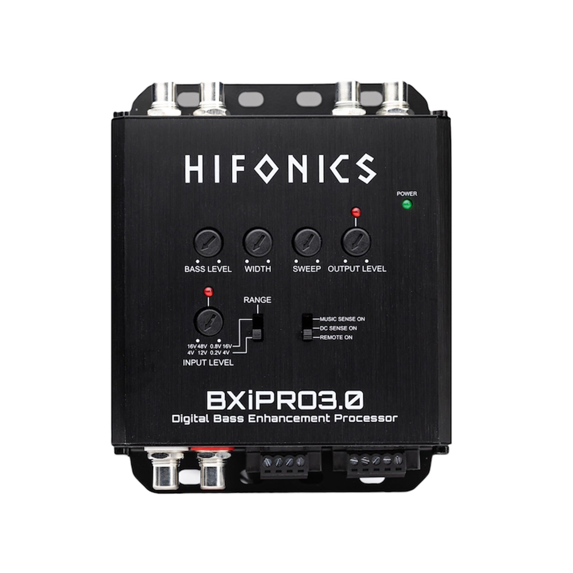 Hifonics BXiPro3.0 Processor (Black) - Digital Bass Enhancement Processor, Dash Mount Remote Control Included, Compact Design
