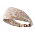thumbnail image 2 of Cheers Sport Headband Elastic Band Colorful Striped Pattern Sweat-Absorbent Breathable Running Fitness Headband, 2 of 7