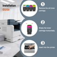 thumbnail image 5 of 80C1SK0 80C1SCO 80C1SMO 80C1SYO Compatible Toner Cartridge Replacement for Lexmark CX310 to Use with CX310N CX310DN CX410E CX410DE CX410DTE CX510DE CX510DTHE Printers Yellow, 5 of 7