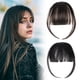 thumbnail image 1 of Flequillo con clip para mujer, extensiones de cabello con patillas, flequillo ligero y moderno, para uso diario Y7LHJFP (negro), 1 of 7