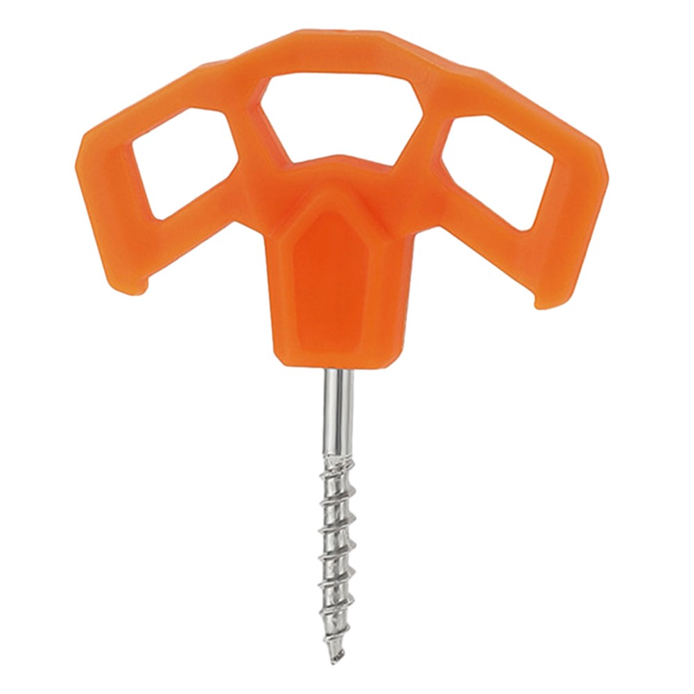 BCLONG Outdoor Camping Luminous Tent Peg Screw Peg Nail Rope Tree Decking Travel Peg