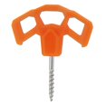 thumbnail image 3 of Yimiti Outdoor Camping Luminous Tent Peg Screw Peg Nail Rope Tree Decking Travel Peg,Orange, 3 of 8