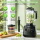 thumbnail image 2 of PRASKY Licuadora de sobremesa, licuadora profesional 2 en 1, capacidad de 68 oz, 1000 W, 6 velocidades, para cocina, con vaso portátil de 25 oz (negra), 2 of 9